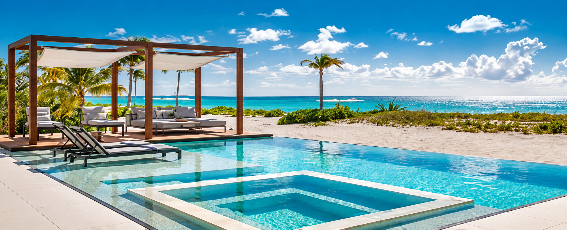 Pool by the sea